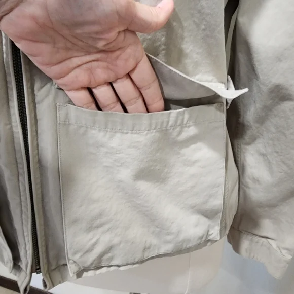 Vintage Ralph Lauren Polo Sport Sportswoman 90s Safari Utility Khaki Jacket sz 6 - Picture 3 of 11